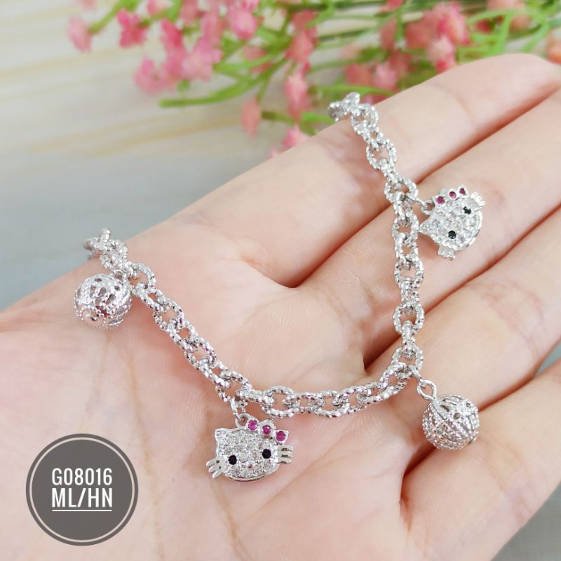 Gelang Xuping Rantai HK Bola Silver G08016