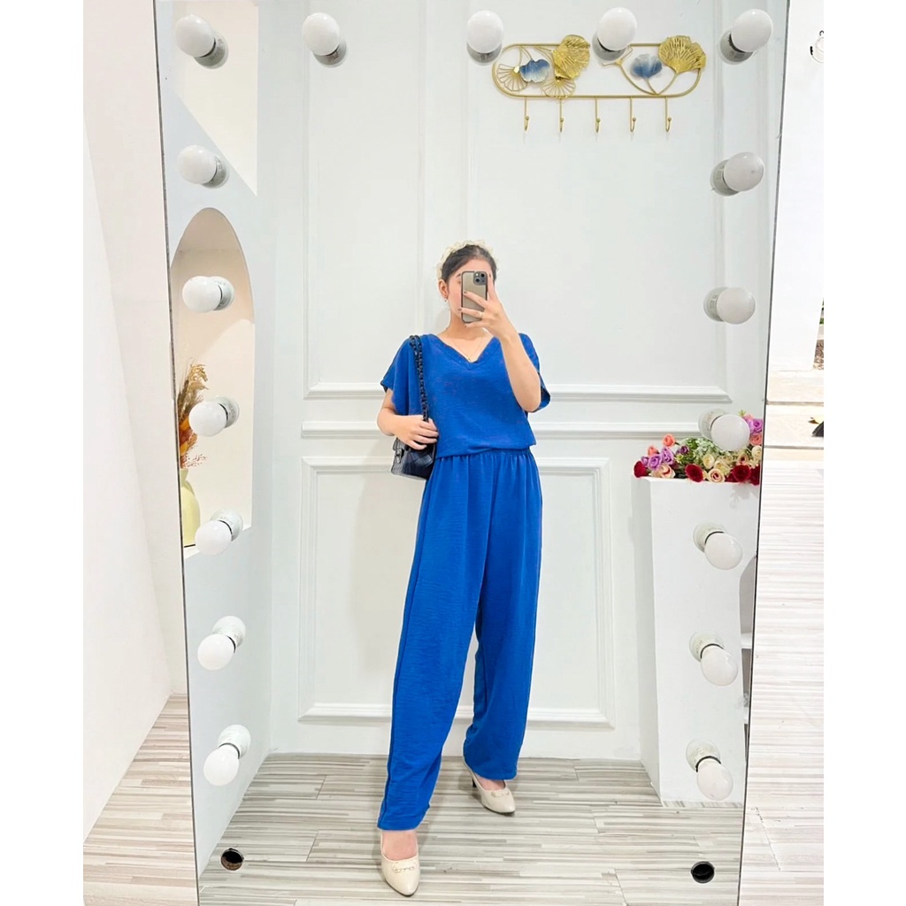 CAMELIA SETELAN ONESET WANITA MUSLIMAH PREMIUM AIRFLOW CRINCKLE DEODORA RAYON