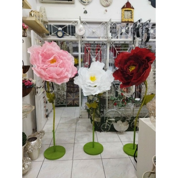 Lampu Bunga Mekar Otomatis / Standing Lampu Bunga / Lampu Bunga Rose / Flower Giant Flower Besar