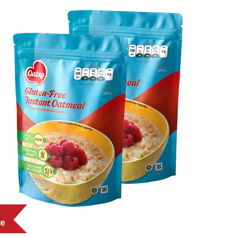 

♜ OATSY Gluten Free Instant Oatmeal 500gr (Double Pack) ☃