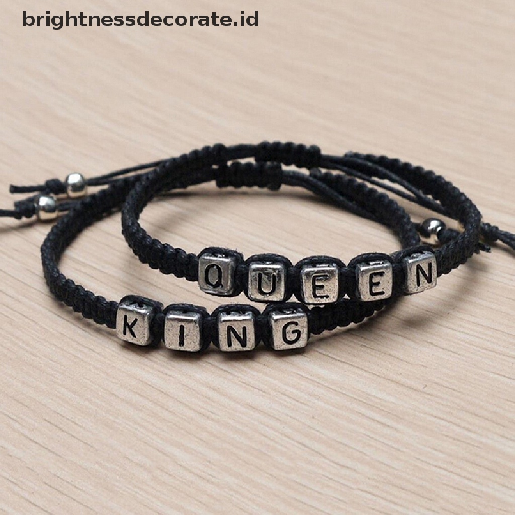 [Birth] Gelang Pasangan Gelang Raja Dan Ratu Handmade Lovers Bracelet Hadiah Pernikahan [ID]