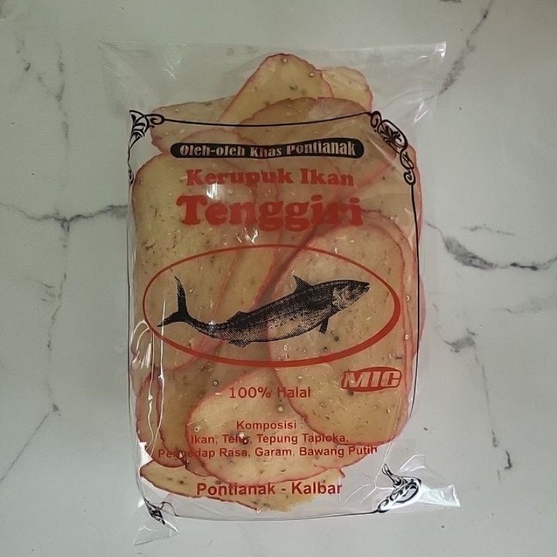 

Kerupuk Ikan tenggiri les merah PONTIANAK