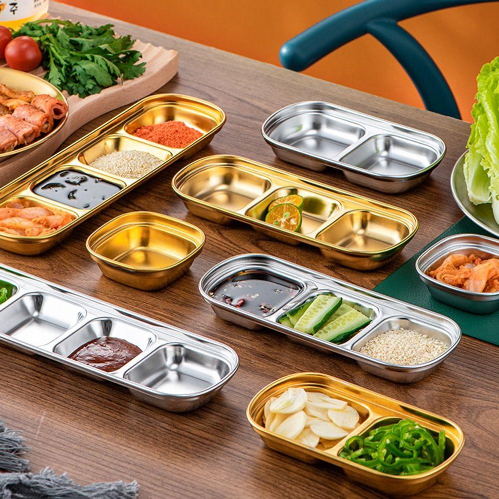 [Elegan] Sauce Dish Spice Home Kitchen Vinegar Soy Condiment Tray/Tempat Bumbu Kecap