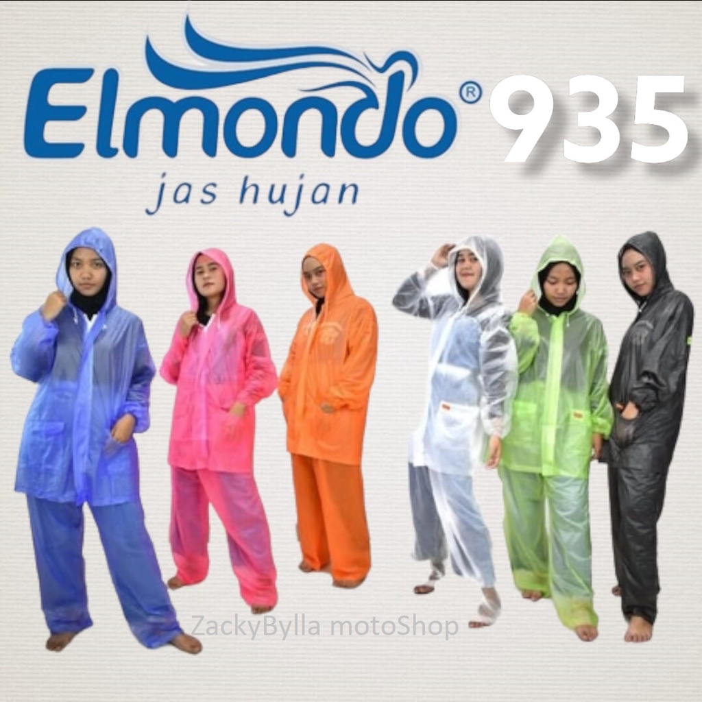 Jas Hujan ELMONDO Ceria EJC 935 Setelan Jaket Celana Karet Murah Meriah