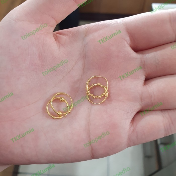kerabu anting anak bayi merica emas mas 700