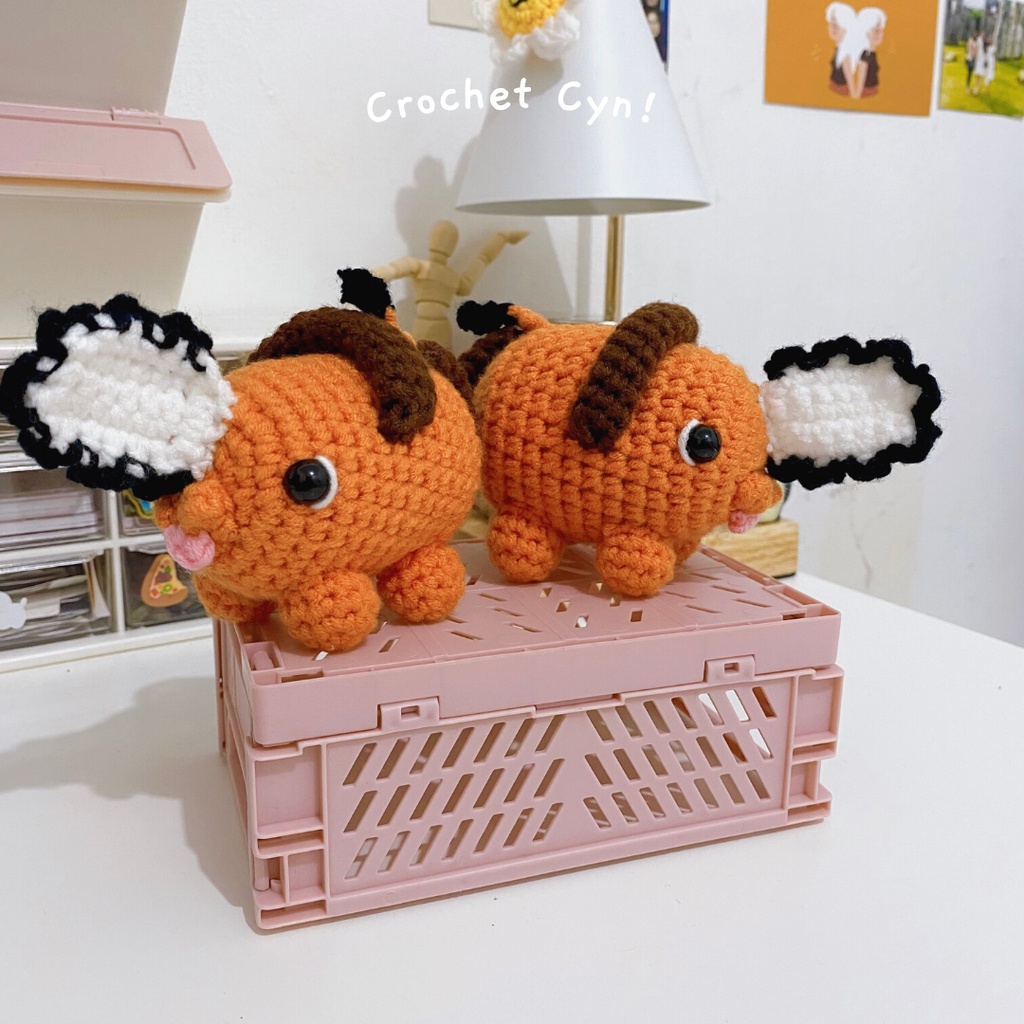 [PO] Pochita Chainsaw Man Crochet / Amigurumi / Boneka Rajut pochita