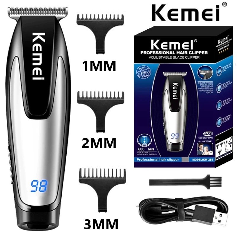 COD ALAT CUKUR RAMBUT HAIR CLIPPER PROFESIONAL KEMEI KM-255 / MESIN CUKUR RAMBUT KEMEI KM-255 / CUKURAN RAMBUT KEMEI KM-255