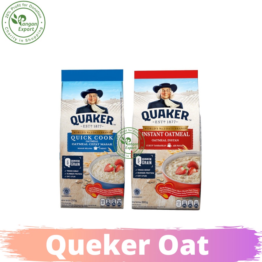 

Queker Oat | Oatmeal Instant | Sereal Sehat