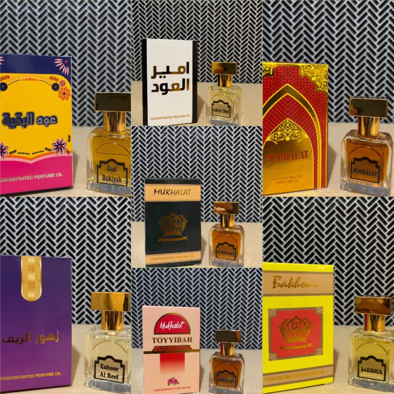 PARFUME ATTAR MADINAH MUKHALAT HARAMAIN MADINAH BAKHUR 20ML ROLL ON