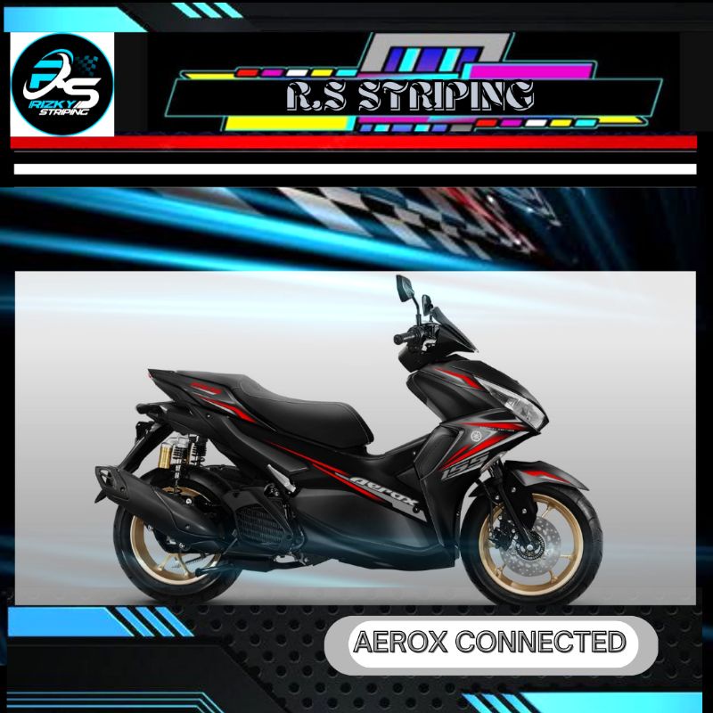 STICKER STRIPING VARIASI AEROX CONNECTED # STRIPING AEROX NEW CONNECTED.