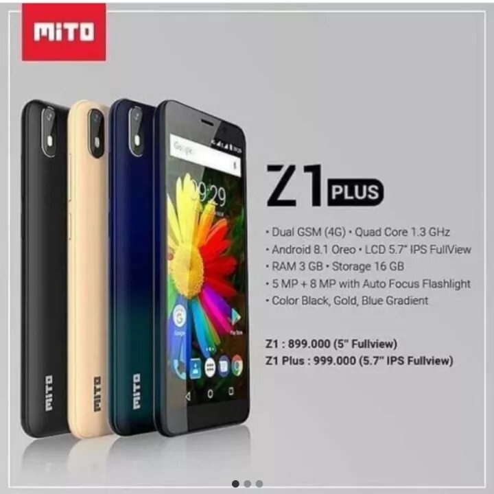 cuci gudang hp mito z1 plus ram 3/16 sinyal 4g