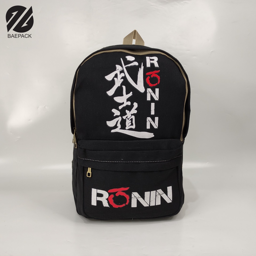 Tas Ransel Pria Dewasa Premium Ronin Original baepack / Tas Backpack Cowok / Tas Punggung / Tas Sekolah / Tas Kanvasa