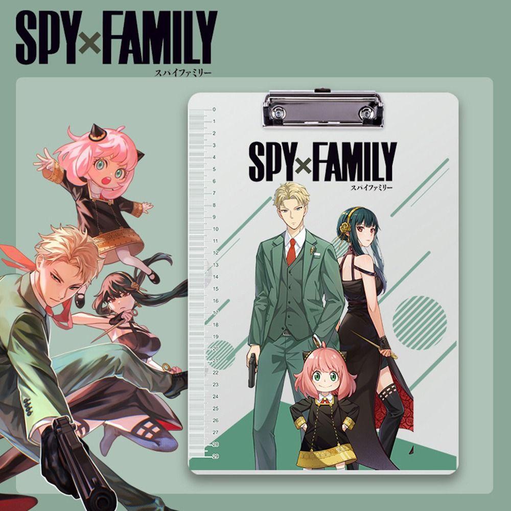 Lanfy SPY X Keluarga Tulisan Clipboard Siswa Kreatif Loose-leaf File Folder Kertas Pemegang Stationary Paper Organizer