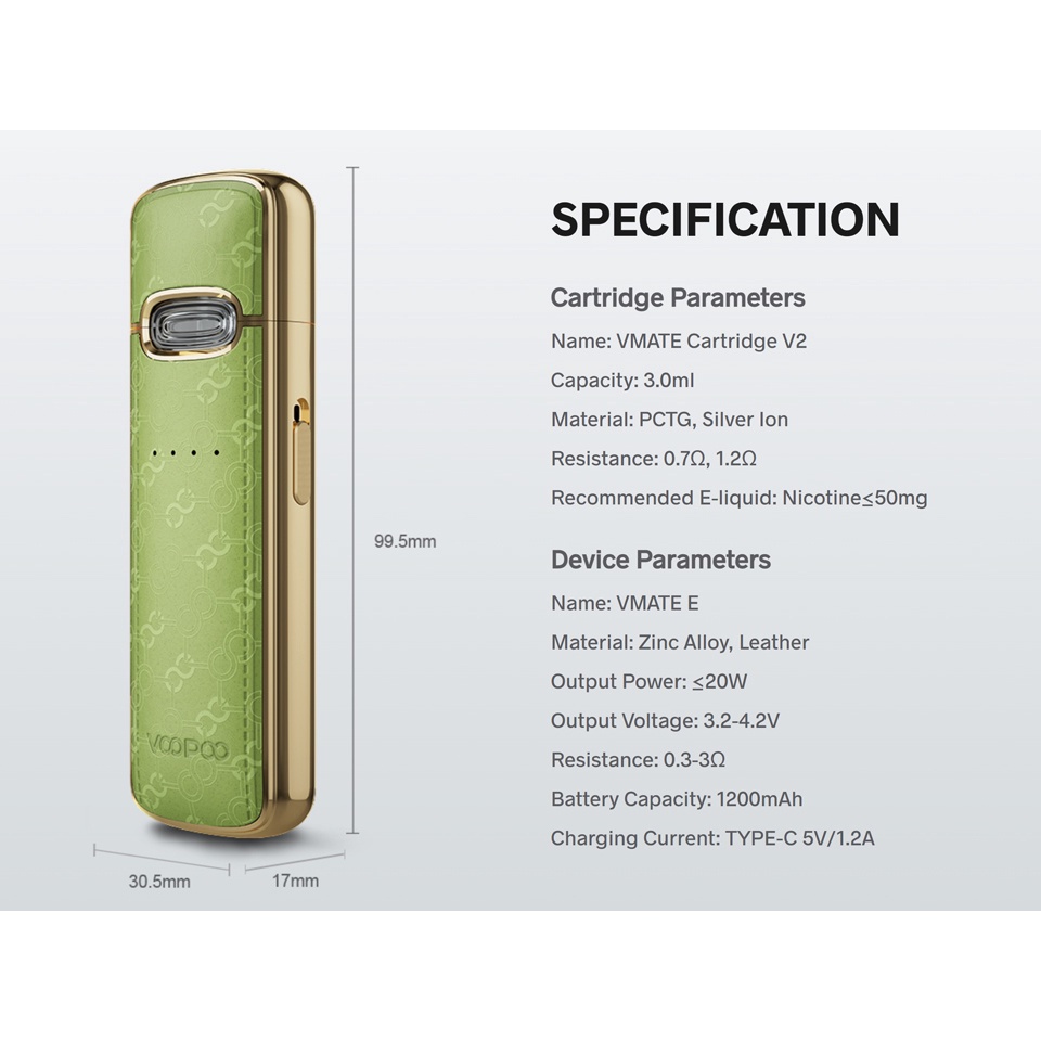 Terbaru COD  KIT VMATE E 20W 1200MAh ORIGINAL BONUS 60ML