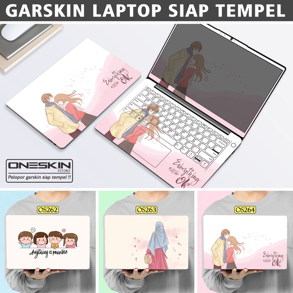 Garskin Sticker Laptop Protector Macbook Full Body Bottom Bezel Palmrest Skin Vector Sweet