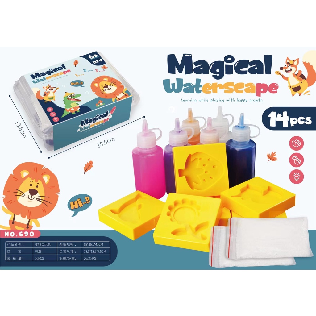 WE Magical Waterscape Mainan DIY Edukasi Water Scape Jelly Magical Kreaktif Jelly