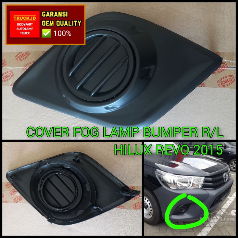 Jual Cover Tutup Fog Lamp Lampu Kabut Bumper Hilux Revo Set Shopee Indonesia