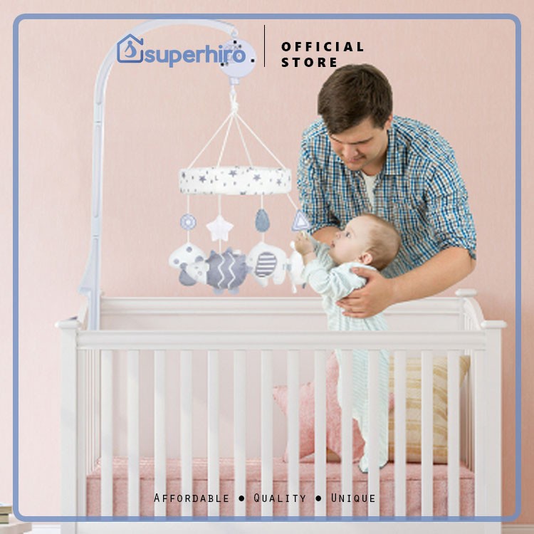 Mainan Musik box Gantung Tempat Tidur Bayi baby crib Boneka Berputa