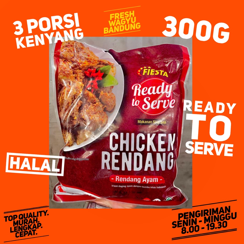 

FIESTA READY TO SERVE CHICKEN RENDANG Ayam Instan Instant