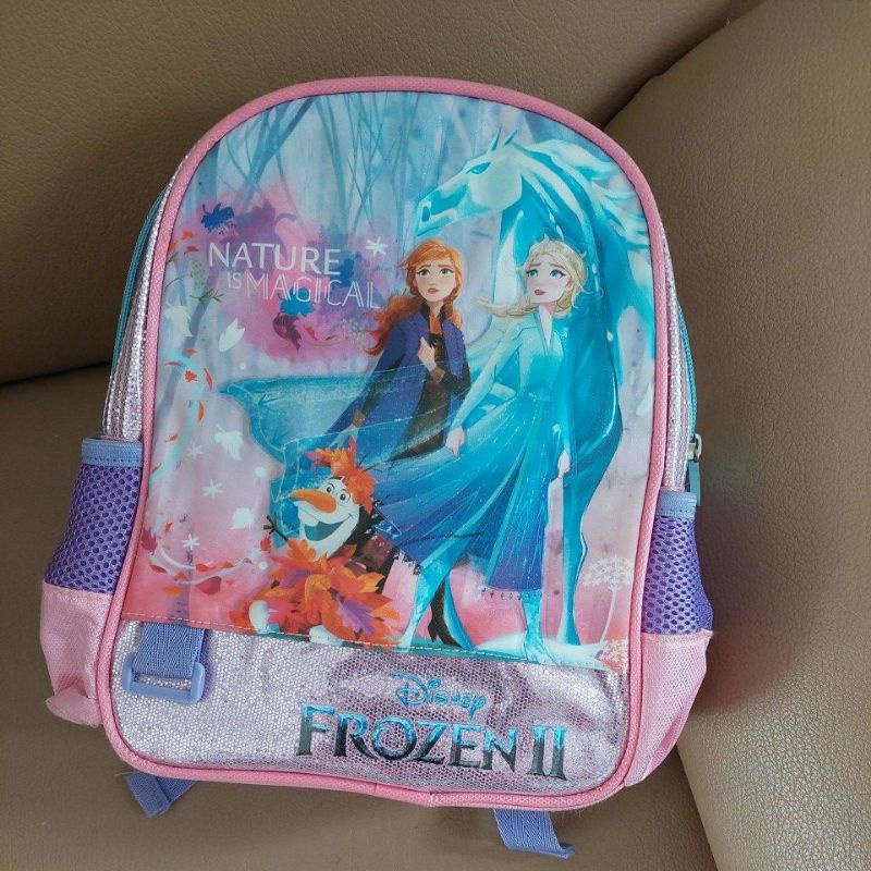 preloved frozen bag backpack adinata ransel anak sekolah perempuan girl paud tk sd les tas bekas sec