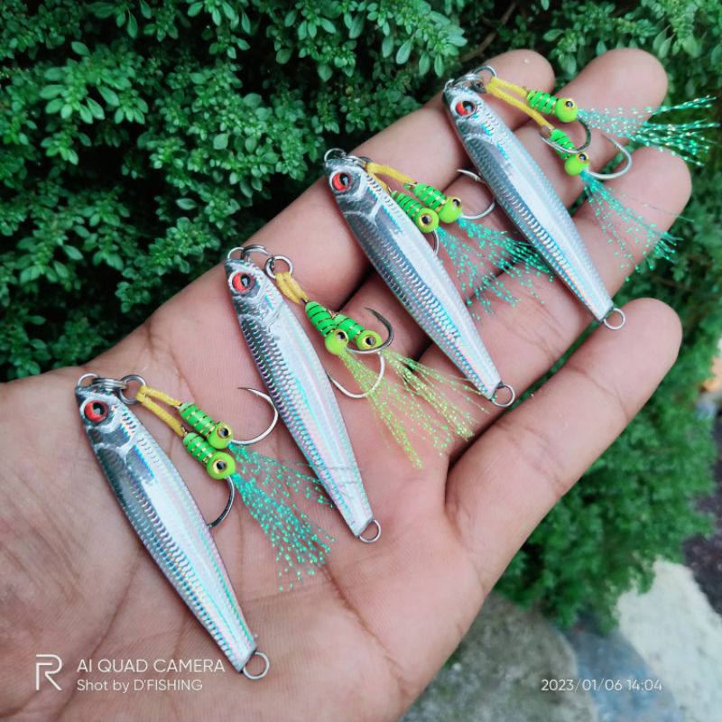 Micro jig 20gram ultra light set assist hook iseama jig metal jig ultra light 20 gram