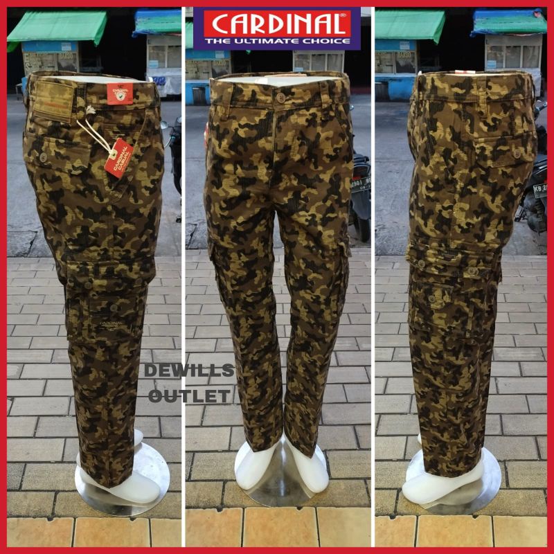 CARDINAL UKURAN 27-38 CELANA PANJANG CARGO LORENG TYPE REGULER FIT
