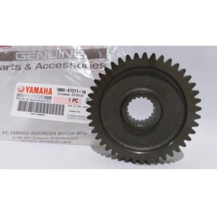 GEAR GIR GIGI RASIO BELAKANG NOUVO Z ASLI ORI YAMAHA 5MX E7211 10