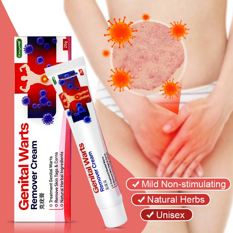 Obat Salep Kutil Kelamin Ampuh Untuk Obat kutil Anus Perontok Kutil kelamin Pria Wanita-Salep Virus HPV Genital Wart Remover Ointment 20gr