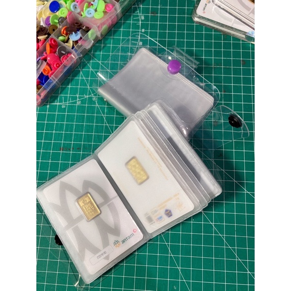 Album Dompet LM Logam Mulia Emas Card Kartu Atm Certieye Tempat Penyimpanan Batangan