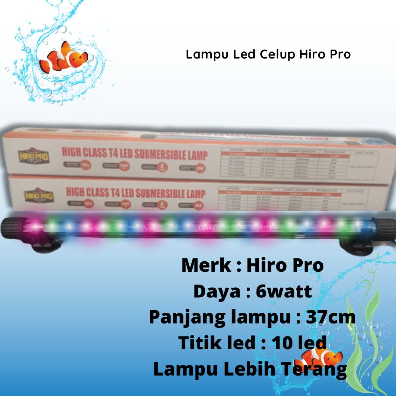 PROMO MURAH Lampu Led Celup Aquarium HIRO PRO T440