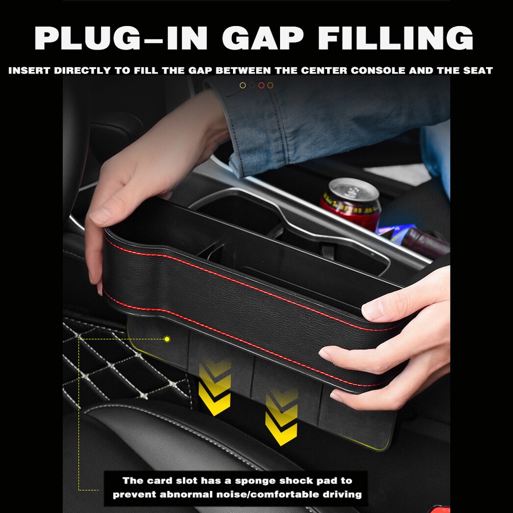 Skoda Kotak Penyimpanan Kursi Mobil Gap Storage Box Car Storage Box Gap Filler Tempat Dompet Handphone Gap Pocket Aksesoris Mobil