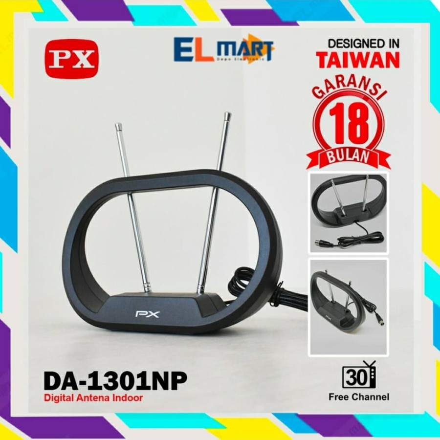 PX antenna indoor TV digital DA-1301NP / antena antene TV digital 1301