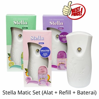 Stella Matic Set Alat + Refill Pengharum Ruangan Otomatis