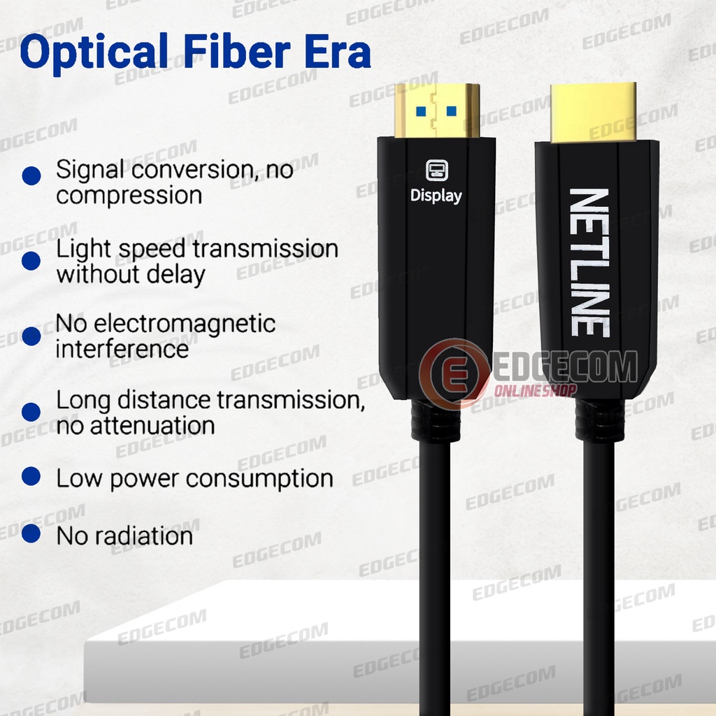 Kabel HDMI FO Fiber Optic V2.0 4K 40 Meter NETLINE