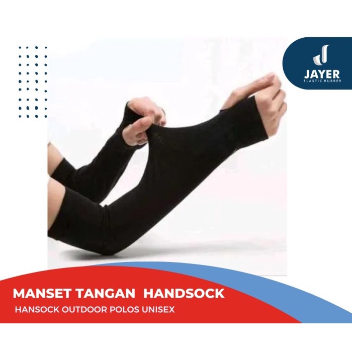 Manset Tangan Polos Handsock Outdoor Unisex