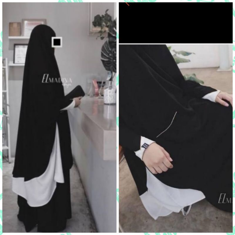 SILD SOLD PRELOVED FRENCH KHIMAR SET ROK ELMADINA