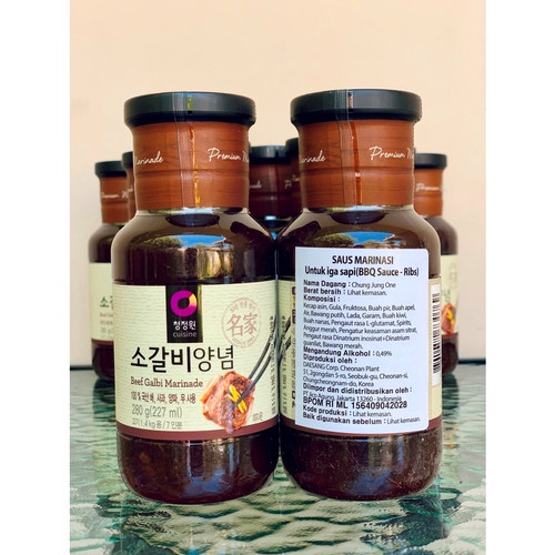 

Chung Jung One Beef Galbi Marinade Sauce / Saus BBQ Ribs Korea 280gr