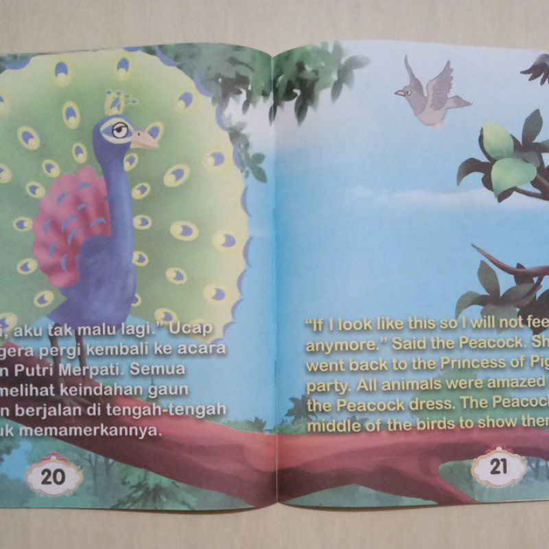 Buku Dongeng Cerita Anak Merak Tak Bisa Terbang