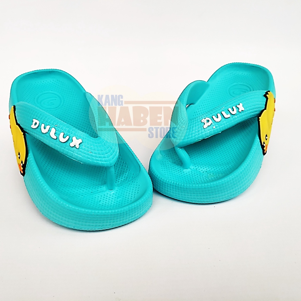 Habenkids Sandal Japit Anak Kecil Cewek Cowok Terbaru Karakter Bebek 2 - 5 Tahun Dulux 510D