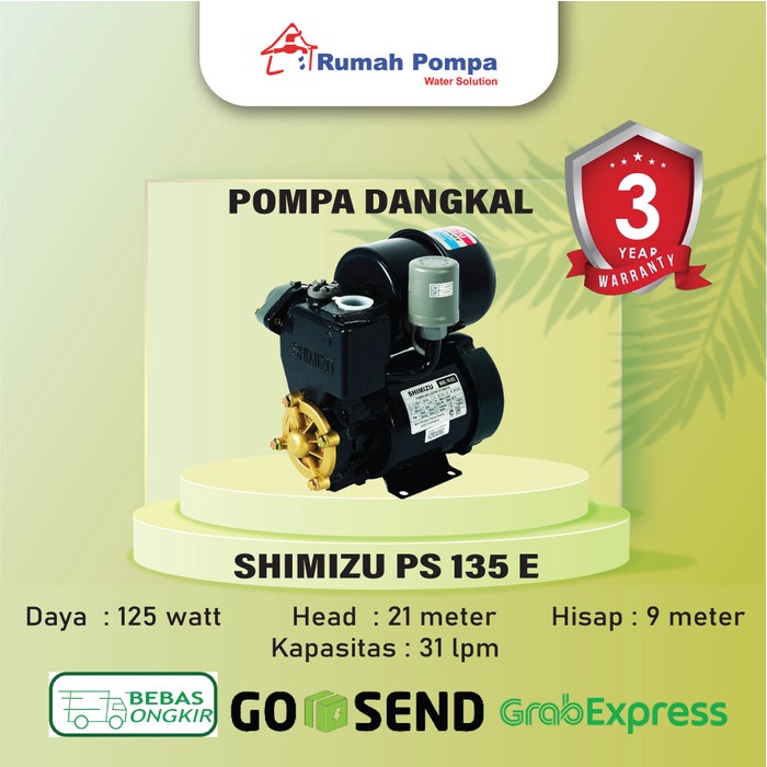 Pompa Pompa Air Shimizu Ps-135 Bit