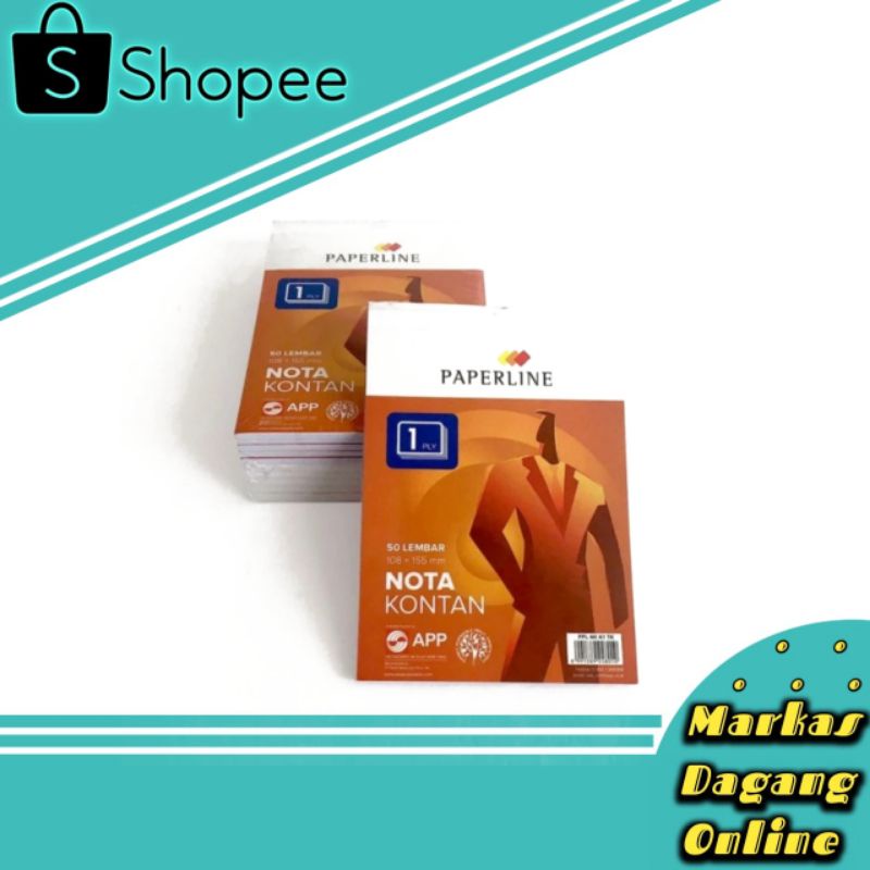 

Nota Kontan Kecil 1ply Paperline / Bon K1 PPL