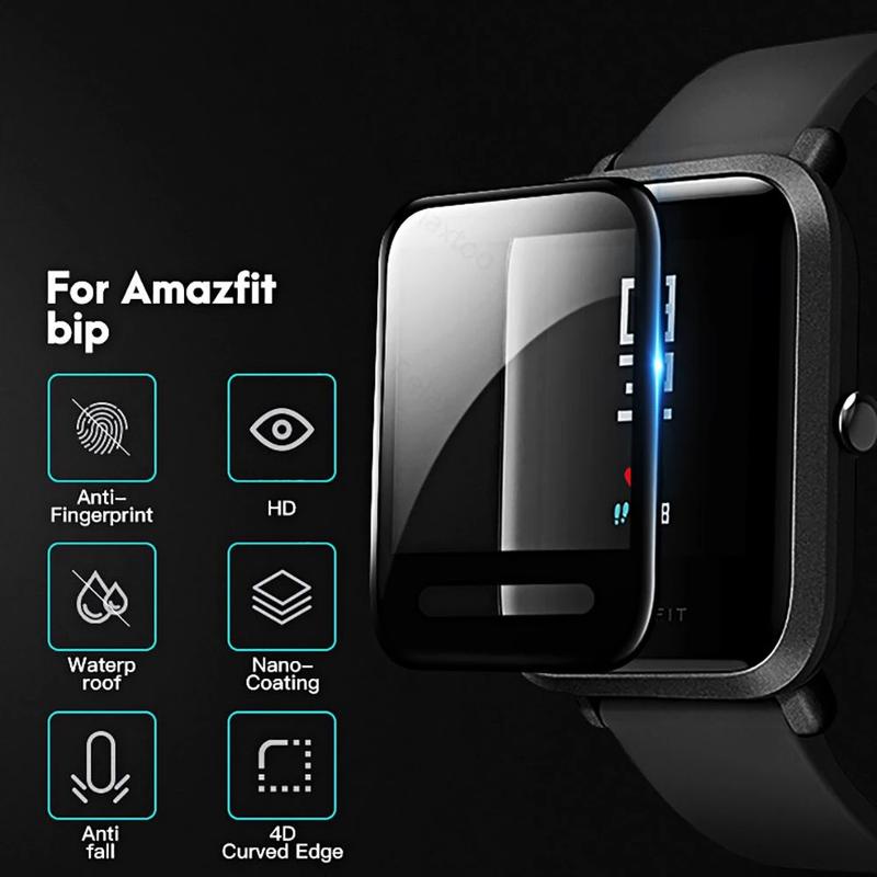 Soft Fibre Bukan Kaca Untuk Huami Amazfit Band5 6 7 Lite 1S Cover Film Pelindung Untuk Huami Amazfit Bip U Pro Pop Pro Full Screen Protector