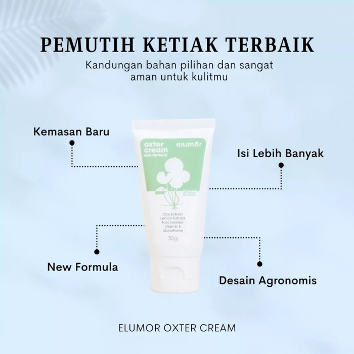 Elumor Oxter Cream Pemutih Ketiak Original