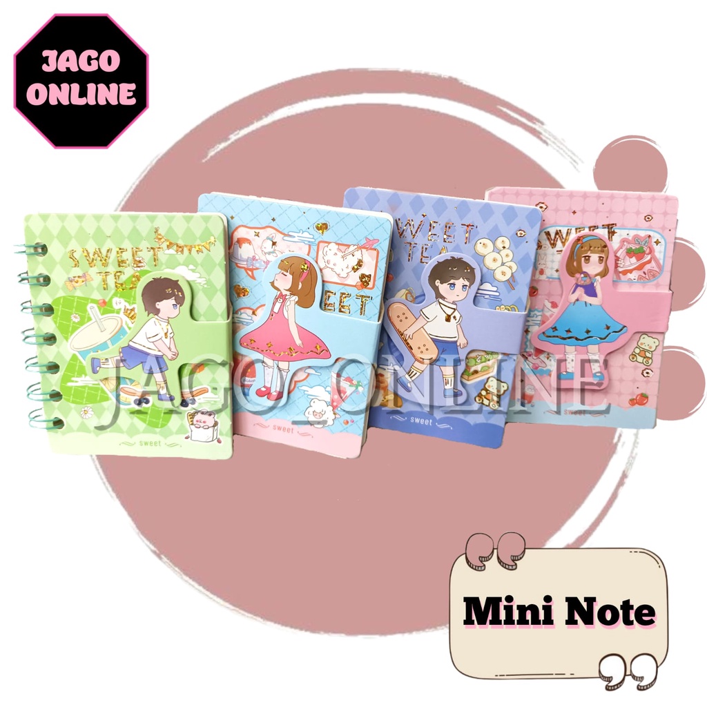 Buku Tulis Notebook Mini Diary Jurnal Agenda Kecil Cute Aesthetic