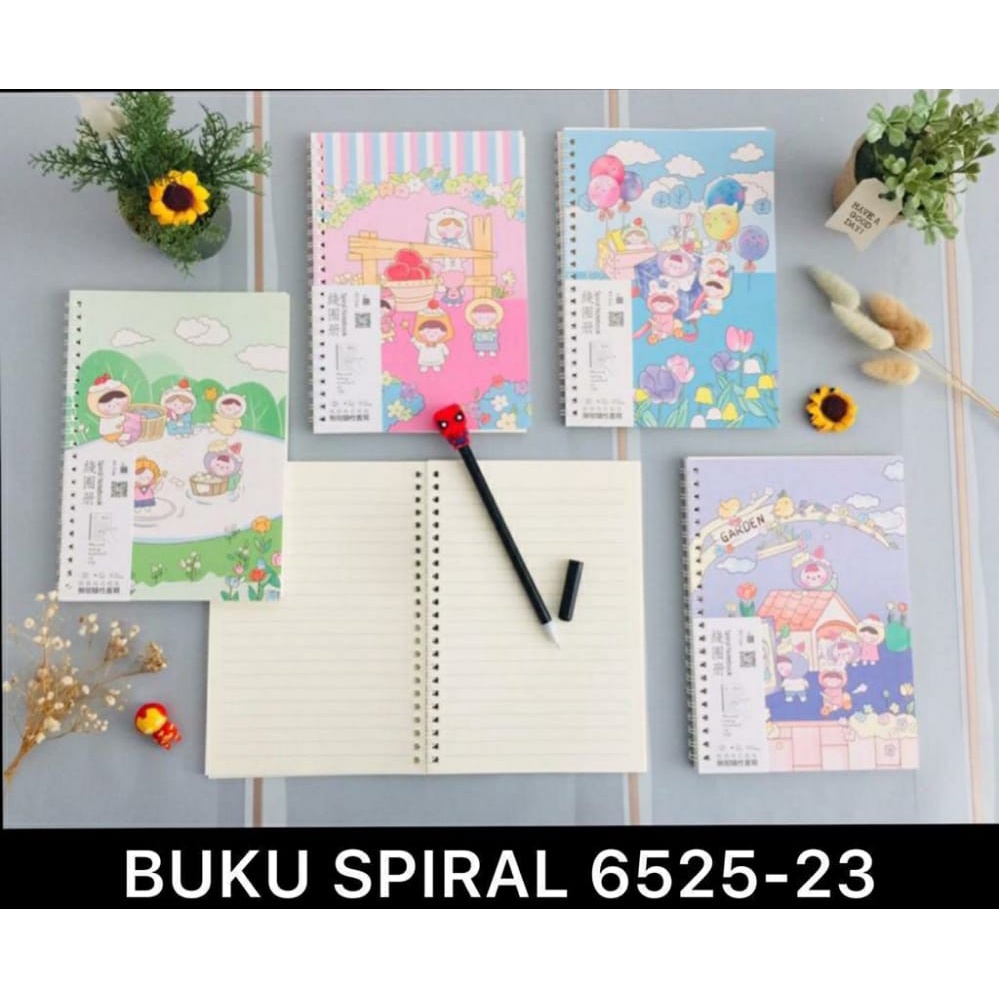 

AS888 - BUKU DIARY / AGENDA SPIRAL HARD COVER UKURAN A5 KARAKTER CAKE ISI 88 HALAMAN WZ-6525-23