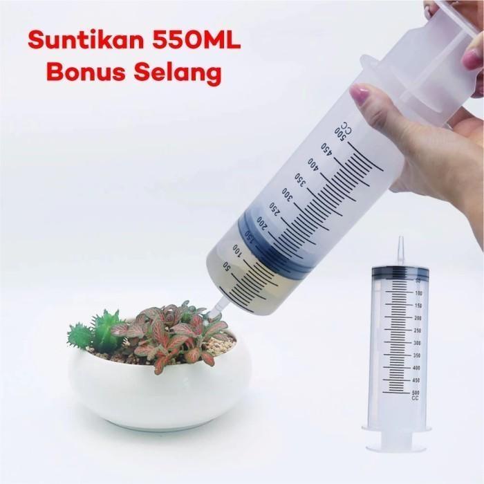 Suntikan Besar 550ml Bukan 30ml 50ml 100ml Spuit Syringe 550ml 60 Cm