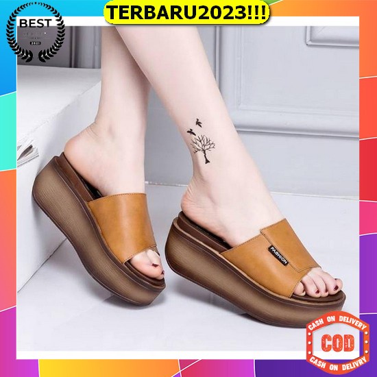Sendal Wedges Pesta Wanita Sandal Widges Kondangan Perempuan Wadges Cewek Remaja Dewasa Kekinian Ter