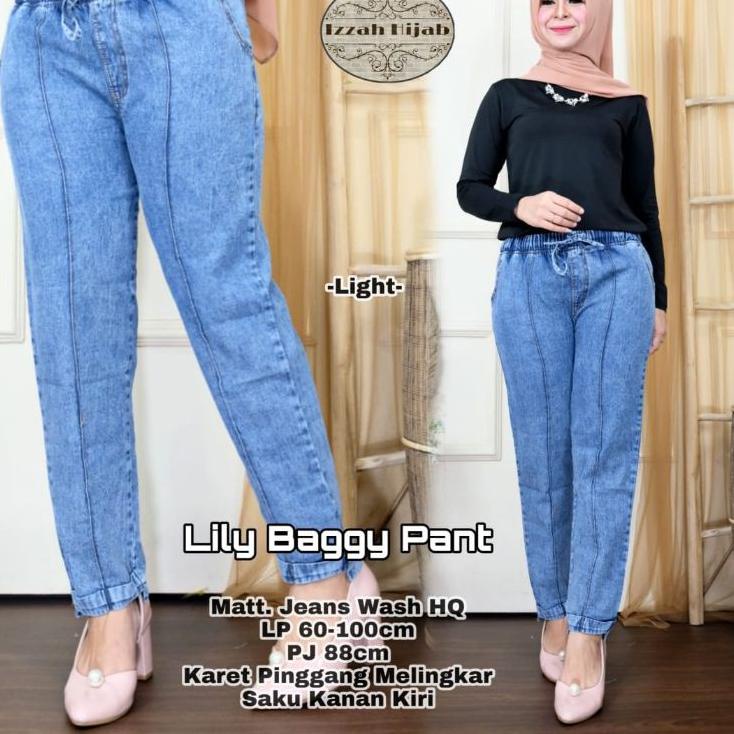 CELANA BAGGY PANTS JEANS WASH PREMIUM UKURAN STANDAR / CELANA BAGGY PANTS JEANS WASH WANITA / CELANA