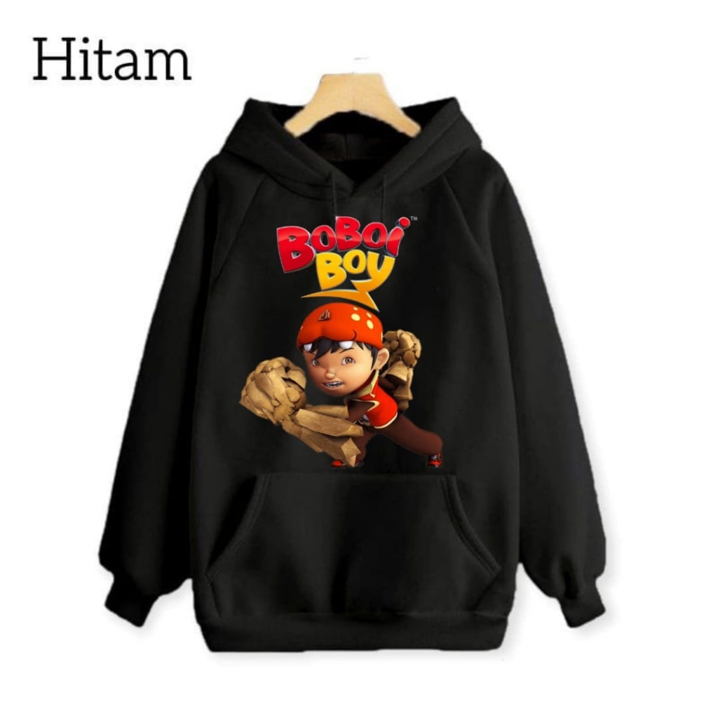Hzl_outfit Hoodie Sweater Anak Laki Laki Boboiboy Airbender Sweater Hoodie Anak