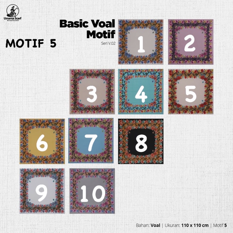 V.02 SEGIEMPAT BASIC VOAL MOTIF UMAMA